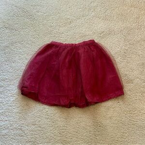 Mini Boden Burgundy Tulle Tutu Skirt